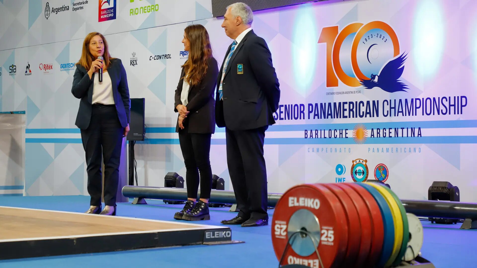 Carreras inauguró el Campeonato Panamericano de Pesas en Bariloche