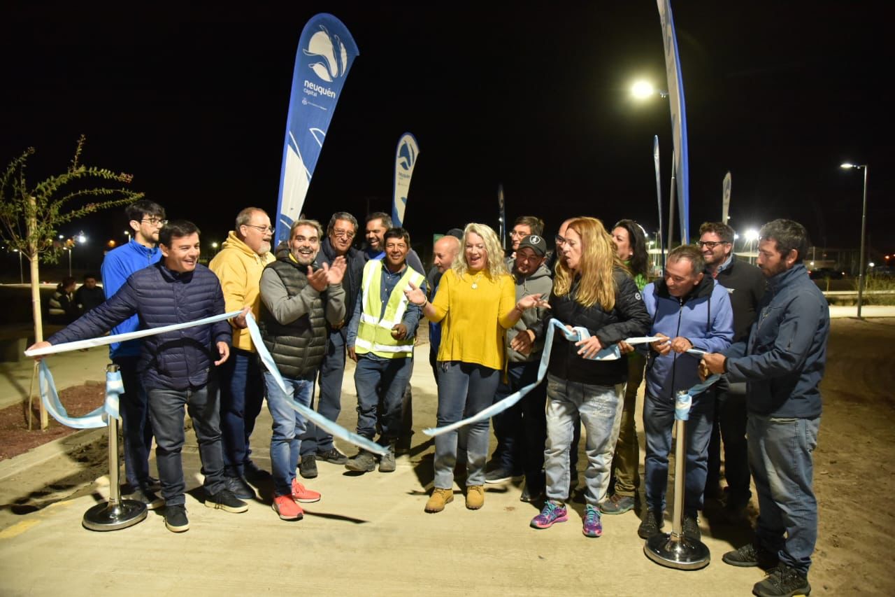 Parque Norte ya luce un nuevo sector con bicisendas e iluminación 