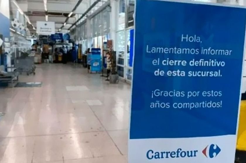 Carrefour avanza con los cierres 