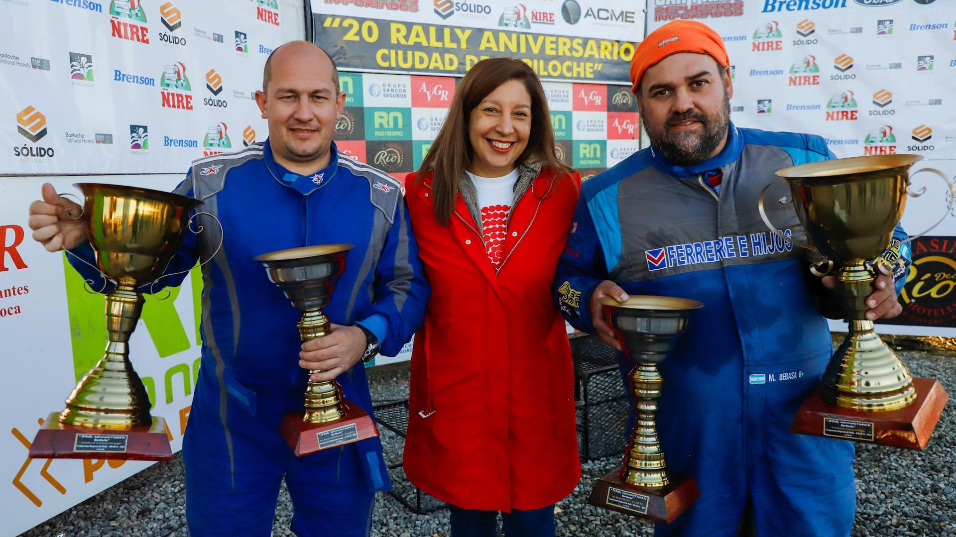 Carreras participó de la entrega de premios del Rally en Bariloche