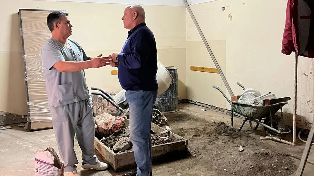 Se reanudó la obra de la Sala de Rayos en el hospital de General Conesa