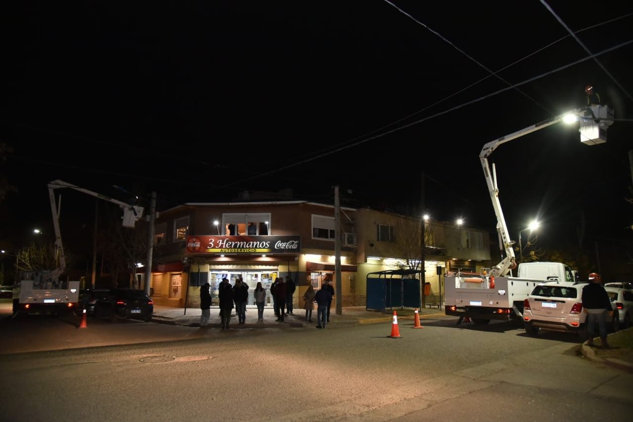 Fuerte inversión de la Municipalidad en luminarias led en la ciudad