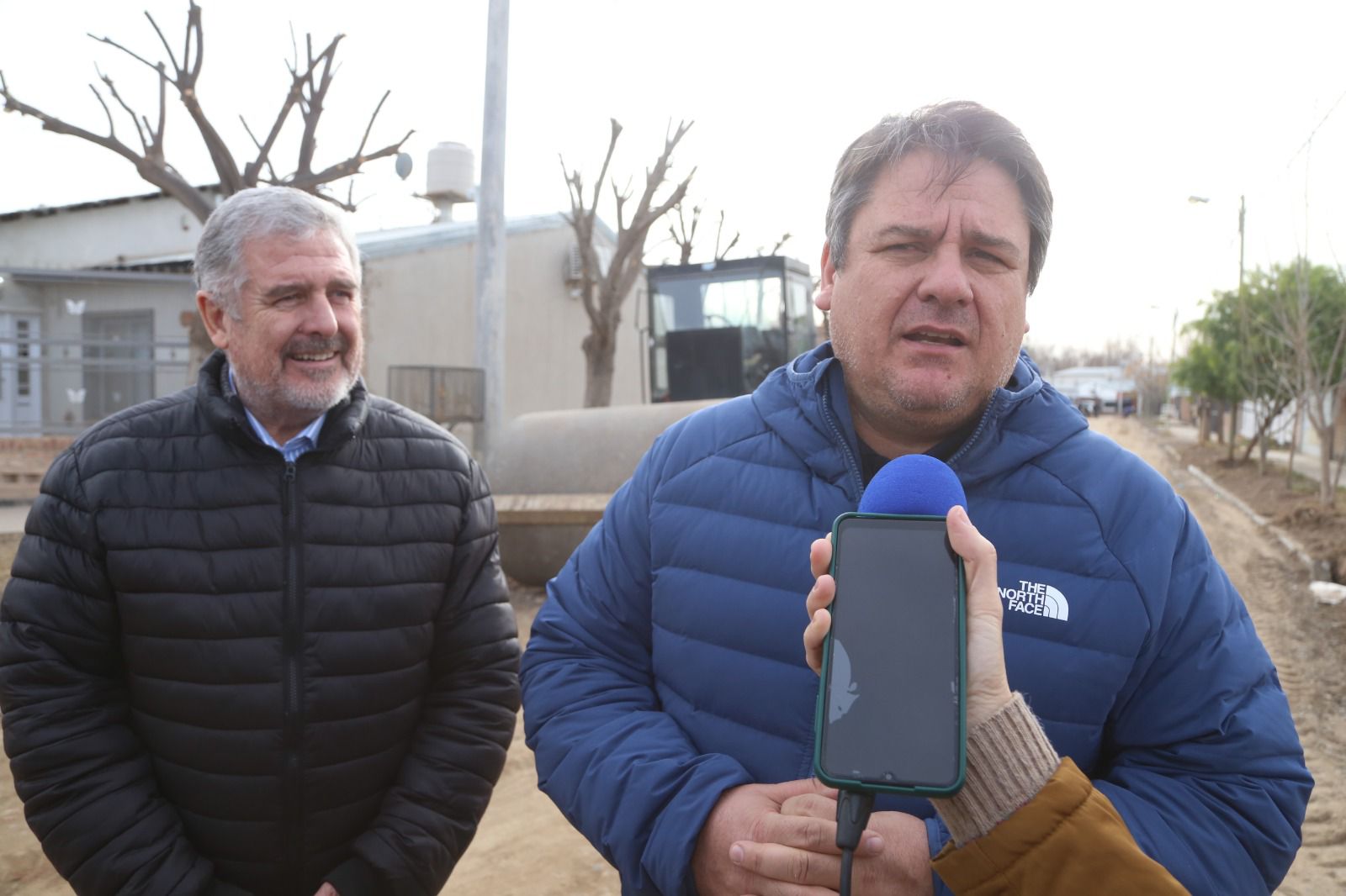 Gaido recorrió el avance de una obra esperada en Valentina Sur 