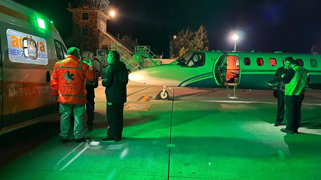 El Avión Sanitario provincial atendió una nueva situación de emergencia