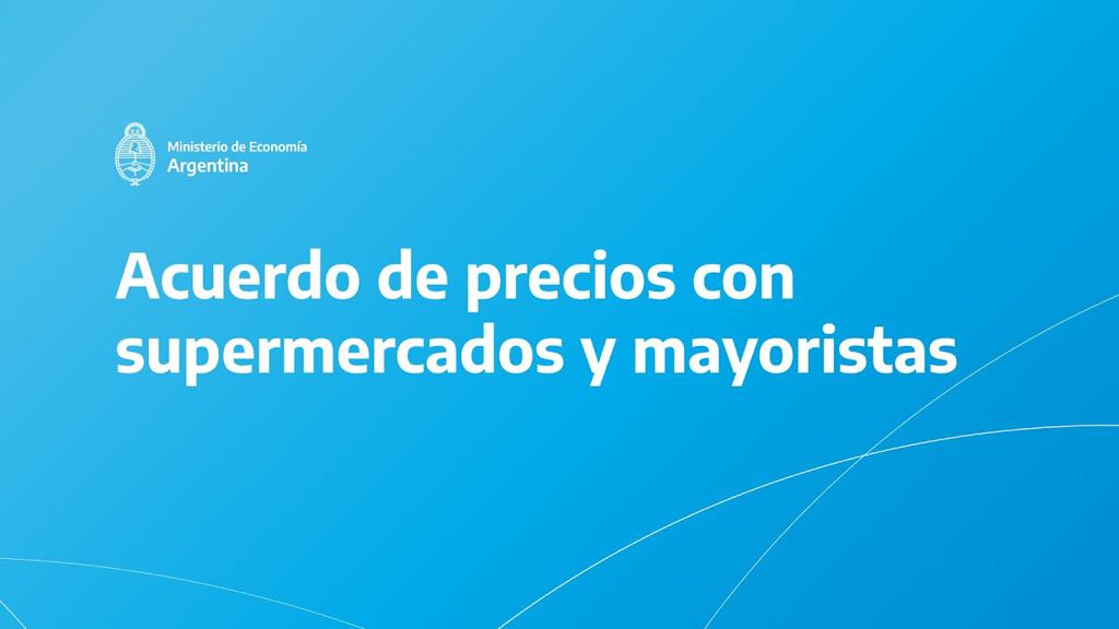Acuerdo de precios con supermercados y mayoristas.