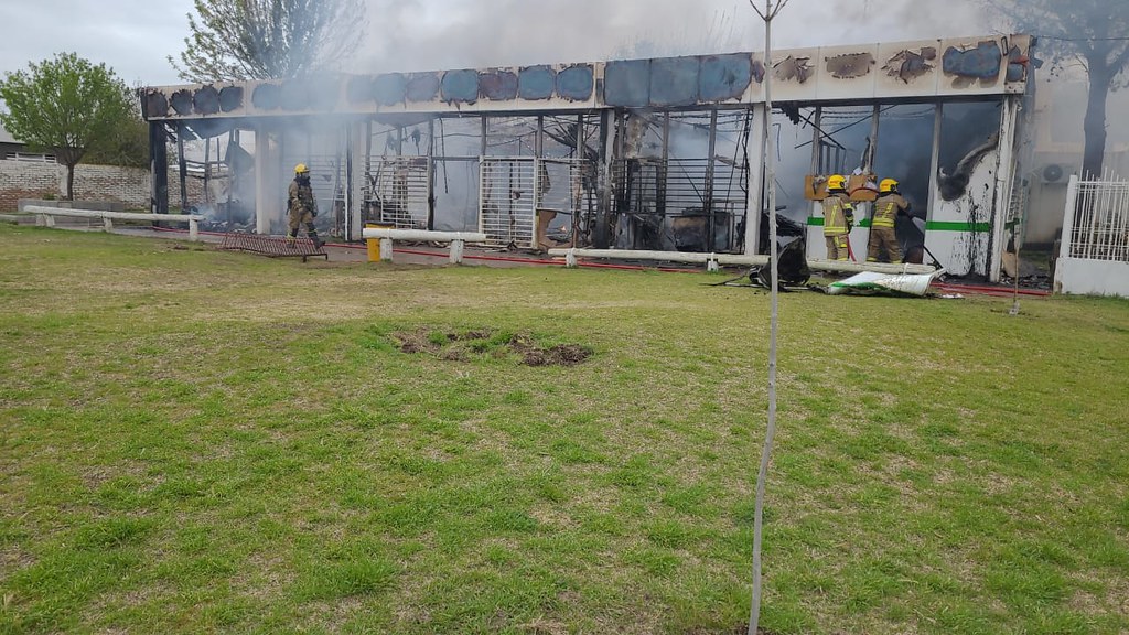 Incendio en el Centro Comunitario del Barrio Don Bosco
