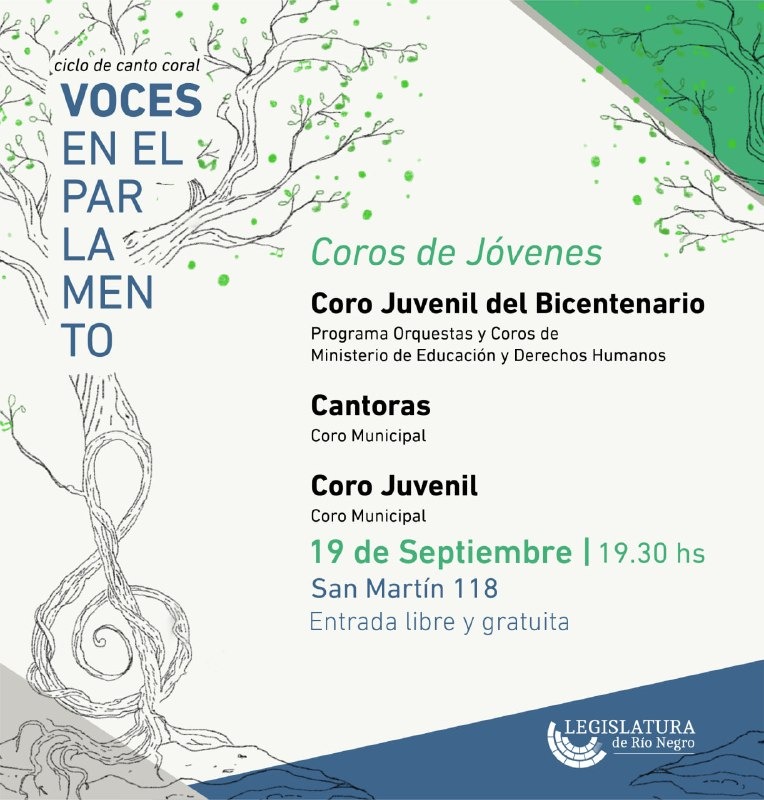 Coros juveniles se presentan este jueves en la Legislatura