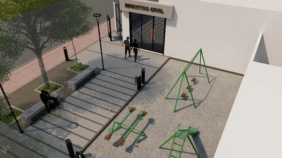 Refaccionan el Registro Civil del barrio 1200 Viviendas en Cipolletti
