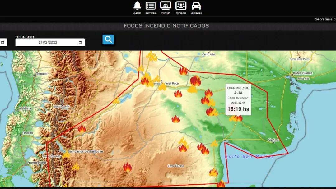 Río Negro, pionera en contar con un sistema de alerta temprana de incendios